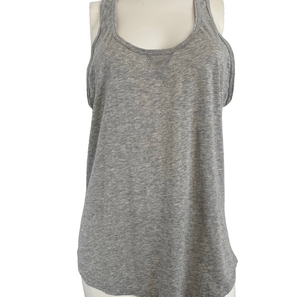 Forever 21 gray racerback mesh‎ workout tank top large.